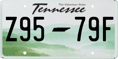 TN license plate Z9579F