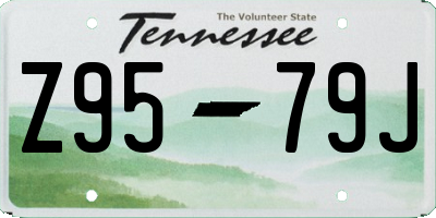 TN license plate Z9579J