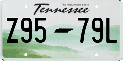 TN license plate Z9579L