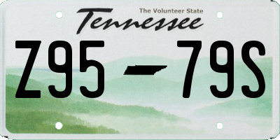TN license plate Z9579S