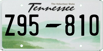 TN license plate Z9581O