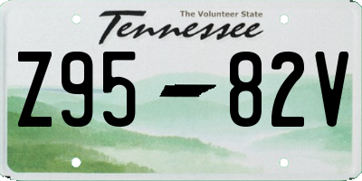 TN license plate Z9582V