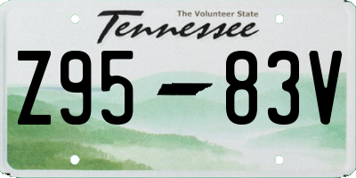 TN license plate Z9583V