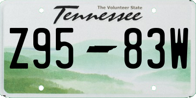 TN license plate Z9583W