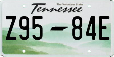 TN license plate Z9584E