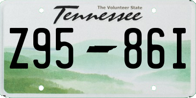 TN license plate Z9586I