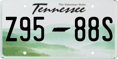 TN license plate Z9588S