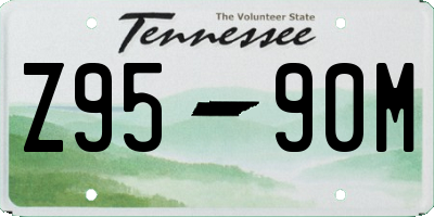 TN license plate Z9590M