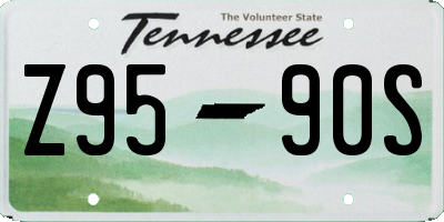 TN license plate Z9590S