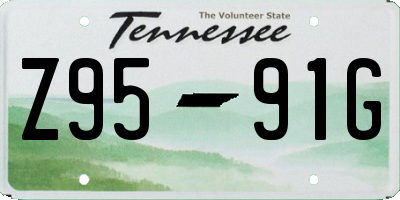 TN license plate Z9591G