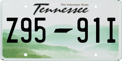 TN license plate Z9591I