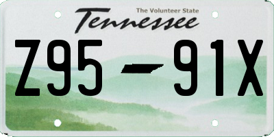 TN license plate Z9591X