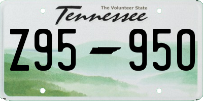 TN license plate Z9595O