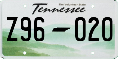 TN license plate Z9602O