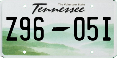 TN license plate Z9605I