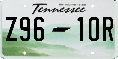 TN license plate Z9610R