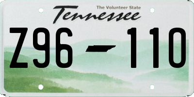 TN license plate Z9611O