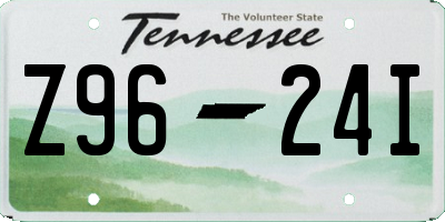 TN license plate Z9624I