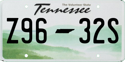 TN license plate Z9632S