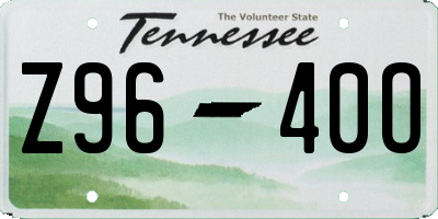 TN license plate Z9640O