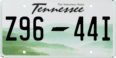 TN license plate Z9644I