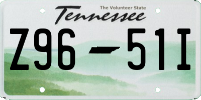TN license plate Z9651I