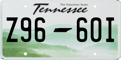 TN license plate Z9660I