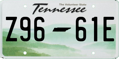 TN license plate Z9661E