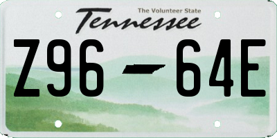 TN license plate Z9664E