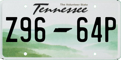 TN license plate Z9664P