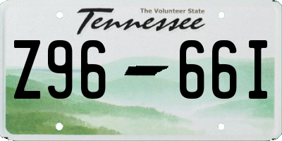 TN license plate Z9666I