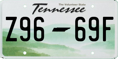TN license plate Z9669F