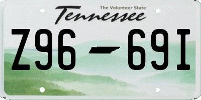 TN license plate Z9669I