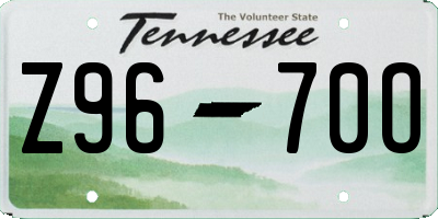 TN license plate Z9670O