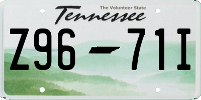 TN license plate Z9671I