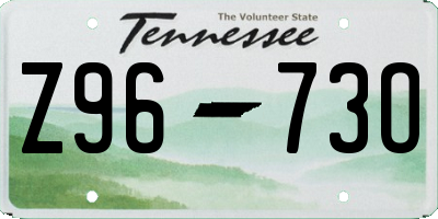 TN license plate Z9673O