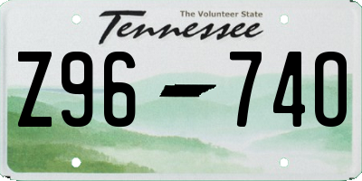 TN license plate Z9674O