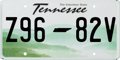 TN license plate Z9682V