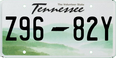 TN license plate Z9682Y
