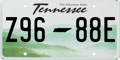 TN license plate Z9688E