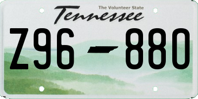TN license plate Z9688O