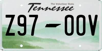 TN license plate Z9700V