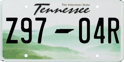 TN license plate Z9704R