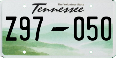 TN license plate Z9705O