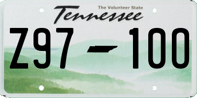 TN license plate Z9710O