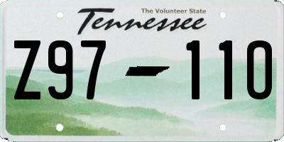 TN license plate Z9711O