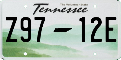 TN license plate Z9712E