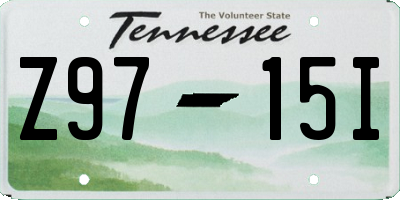 TN license plate Z9715I