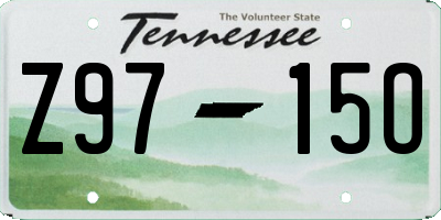 TN license plate Z9715O