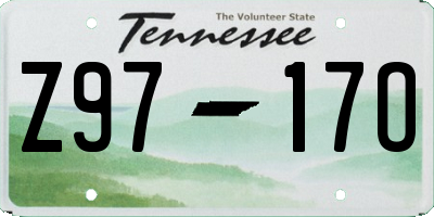 TN license plate Z9717O